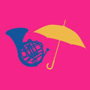 From a blue French Horn to a yellow umbrella. 